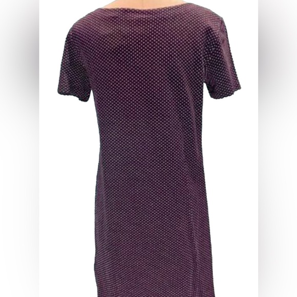 NWT Johnny Lambs Cotton Short Sleeve Navy and White Polka Dot Dress Size Large - Picture 5 of 10